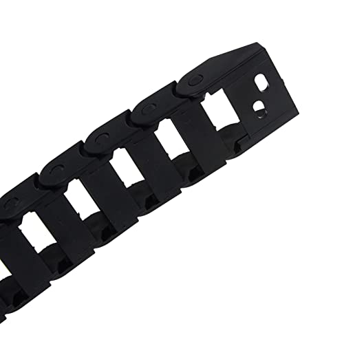 TANMENSUNV 10 X 20mm 10 * 20mm L1000mm Cable Drag Chain Wire Carrier with End Connectors for CNC Router Machine Tools/Fully Enclosed Switch Accessories