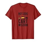 Hot Dog Cart Wisdom NYC Street Food Design T-Shirt, Men, Cranberry Red, 3X-Large