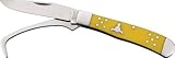 Cattlemans Cutlery Yellow Farriers Trapper Pocket Knife