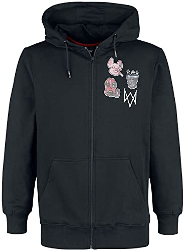 Watch Dogs Herren Aufpasser, Schwarz, One Size