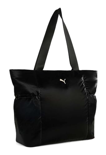 Puma Damen UP Shopper Puma Schwarz-Metallic Gold Logo