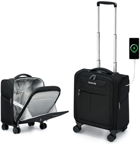 Hanke Underseat Carry On Luggage with Wheels, Lightweight Small S...