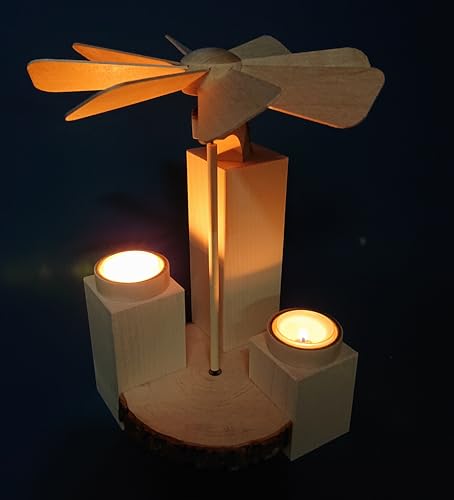 Teelicht Pyramide 27cm zum selbst bestücken, modern - Handwerkskunst...