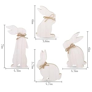 4pcseasterbunnynaturalwoodentablesignsrusticfreestandingtieredtraydecorforhomefarmhouseeastergifts Urban Country Home Decor 4 pcs easter bunny natural wooden table signs rustic freestanding tiered tray decor for home farmhouse easter gifts urban country home decor