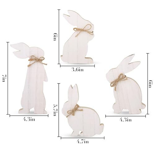 4pcseasterbunnynaturalwoodentablesignsrusticfreestandingtieredtraydecorforhomefarmhouseeastergifts Urban Country Home Decor 4 pcs easter bunny natural wooden table signs rustic freestanding tiered tray decor for home farmhouse easter gifts urban country home decor