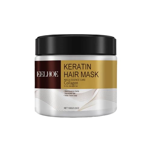 アルガンオイル コラーゲン ヘアマスク 補修保湿ヘアマスク Hair Mask ヘアトリートメント ダメージリペア リッチ補修ヘアマスク 柔らかくて輝く (1pcs)