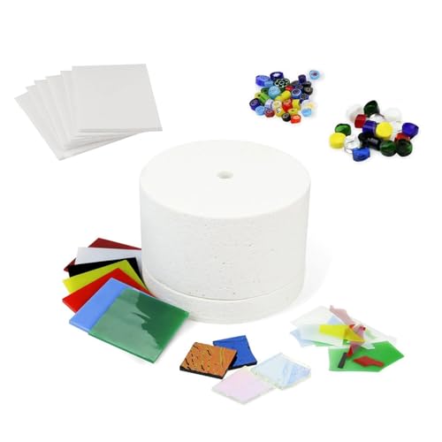 Ljmyy Schmuckherstellungs-Set, Mikrowellen-Ofenform, Glas-Bastelset, Glas-Schmelzöfen, Mikrowellenöfen-Set, geeignet für Glasfus