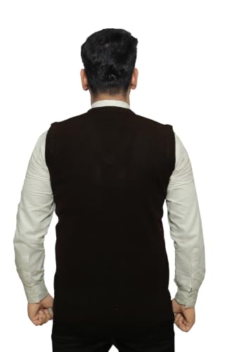 Image of Men Sleeveless Office Uniform Sweater - Super Daffodil