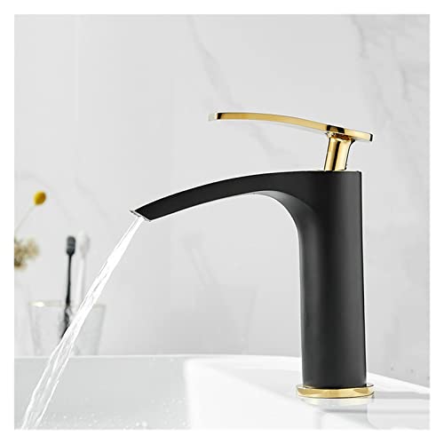 Mélangeur d'eau en laiton chromé au design épuré pour vasque - 5