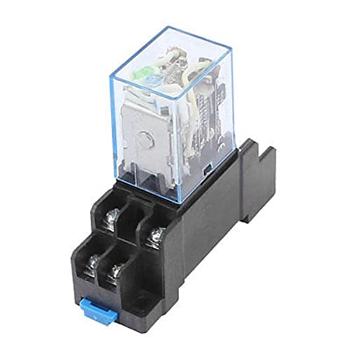Relais puissance électromagnétique 12V DC avec base DTF08A lot de 10