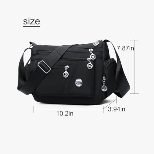 Bolso bandolera para mujer con múltiples bolsillos miniatura 7
