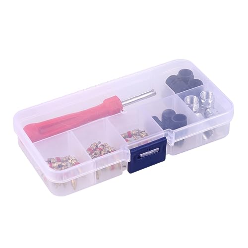 FAVOMOTO 33pcs Tire Core Wrench Removal Installation Tool for Automobile Motorcycle Convenient Air Release for Tire Unseating