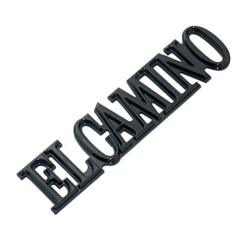 Image of 2Pcs Replacement for 1978-1987 El Camino Quarter Panel Emblem 3D Badge Nameplate Letter Replacement for El Camino (Black)
