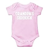 Grandpa's Sidekick - No Means Ask Grandpa Little Helper - Funny Cute Infant Creeper, One-Piece Baby...