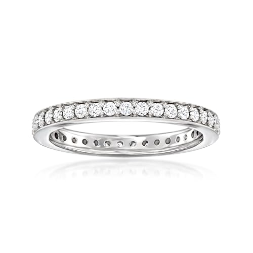Ross-Simons 0.50 ct. t.w. Lab-Grown Diamond Eternity Band in Sterling Silver
