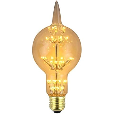 Vintage Edison LED Light Bulb, Vintage Bulb E27 3W Edison Bulb Decoration LED Lamp Gypsophila Nostalgia Lighting Bulb Lamp Industry Style Bulb (Warm White Light) (Size : One) Cover
