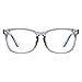 Maxjuli Blue Light Blocking Glasses,Computer Reading/Gaming/TV/Phones Glasses for Women Men(Transparent Blue)