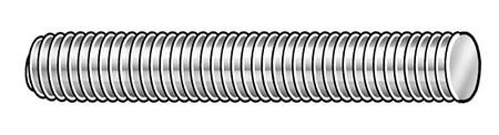 1/4"-20 x 1-3/4" Plain 304 Stainless Steel Fully Threaded Studs, 10 pk. #1