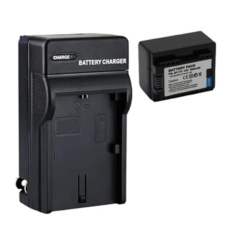 Lithium Battery 4Pcs BP-718 BP718 Battery ,Compatible For Canon BP 718 BP-727 BP-709 CG-700 VIXIA HF M50 M500 M52 R300 R32 R40 R42 R50 R52 R500, Battery(1charger 1battery)