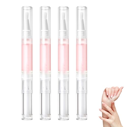 Nailz Nail Pen - Radiant Nail Oil for Strength and Moisture Rejuvenation Serum Cuticle Oil Pen for Finger Edge Manicure Nourishing Nail Skin Edge Care (2ml Peach)