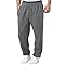 Herren Fleece Jogginghose Baggy Jogginghose Herren Freizeit Sweathose Mit Kordelzug Taschen Loose Fit Weites Bein Freizeithose Lockere Lässig Breitbeinige Hose Lange Elastische Sporthose (Grey, L)