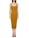 whoinshop Women's Rayon Strap Celebrity Midi Evening Party Bandage Dress Ginger XXXL