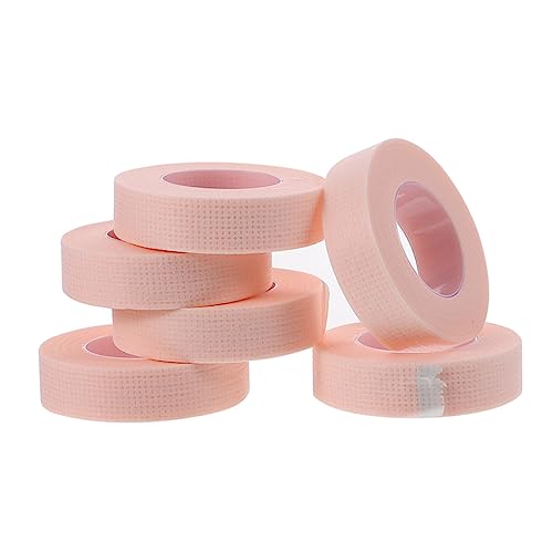 Beatifufu 6 Pcs Eyelash Extension Tapes Breathable Non Woven Fabric Under for Sensitive for Salon Use Lash Extension Supplies