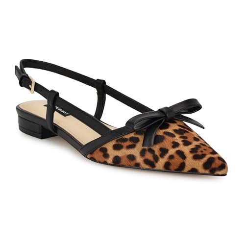 Nine West Women's Grean5 Flat, Natural Multi/Black/Mini Westw, Size 7 by Nine West - Image 2