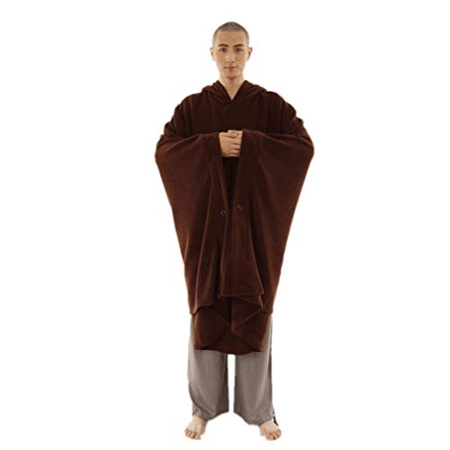 Image of ZanYing Meditation Buddhist Hooded Cloak Outfit Oversize Coat