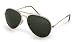 Stylle Aviator Sunglasses, Gold Frame With G15 Lenses, 100% UV Protection