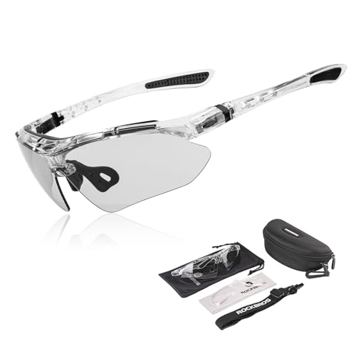 ROCKBROS Fahrradbrille Selbsttönend Brille Sonnenbrille Herren/Damen UV...