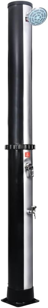 vidaXL Outdoor Solar Shower with Shower Head and Faucet Garden Patio Terrace Outside Home Swimming Pool Solar Powered Stand Base 10.6 gal