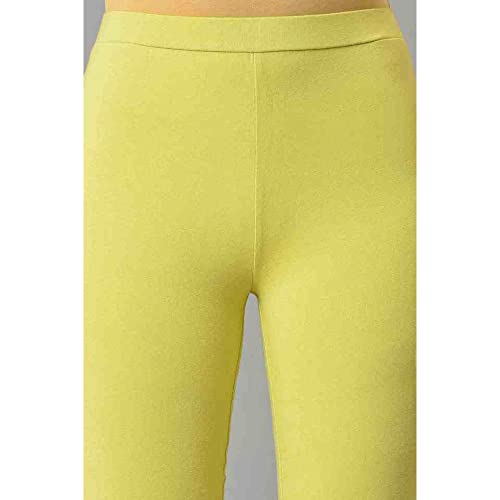 Image of W for Woman Women's Regular Fit High Rise Coral Cotton Jersey Tights