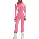 【Design de mode】Cette combinaison de ski femme est conçue avec un revêtement imperméable et anti-revêtement, imperméable et coupe-vent, elle est à la fois à la mode et décontractée, la coupe est mince et ajustable à tout moment, mettant en valeur les courbes. Il est à la fois à la mode et décontracté, adapté à tous les types de corps, idéal pour le sport.