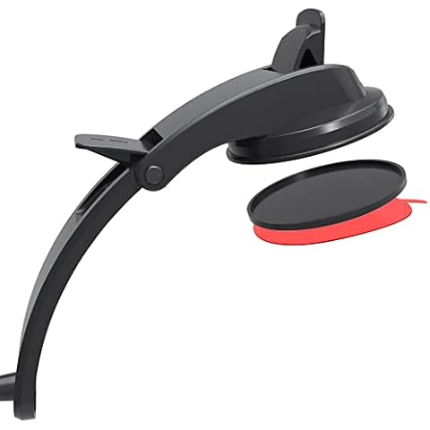 MAKAQI Replacement Suction Cup Mount Part, with Replacement Dashboard Pad Disc, 17.2mm Ball Joint Suction Cup with Adhesive Mounting Disk for Phone Mount Holder, Magnetic Mount, Windshield/GPS Cover