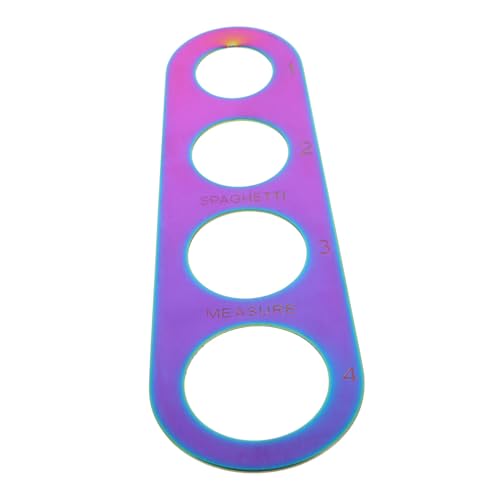 CONGARTENO Stainless Steel Measuring Device Fettuccine Pasta Food Portion Control Measurer Pasta Maker Measuring Tool Pasta Tools and Accessories Pasta Measurer Tool 430 Stainless Steel