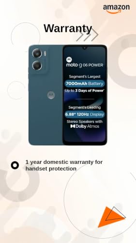Image of Motorola G06 (Tapestry, 4GB RAM, 64GB Storage)