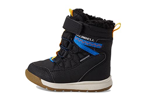Merrell Snow Crush 3.0 Jr Waterproof Boot, Black/Multi, 7 Us Unisex Little Kid #TOP29