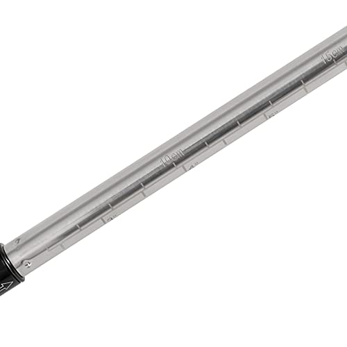 Close-up of the telescopic probe with length markings