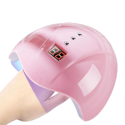 Lámpara UV para uñas de gel, luz LED de 36 W, 4 temporizadores, secador de uñas profesional ABS, secado rápido, accesorios portátiles de belleza de uñas, uñas de resina, 6.7 x 6.3 x 2.75 pulgadas