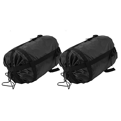Compression Stuff Sack, 2Pcs Compression Sack for Sleeping Bag, Nylon Sleeping Bag Stuff Sack, Sleeping Bag Compression Sack Waterproof, Camping Hiking Backpacking Bag for Travel