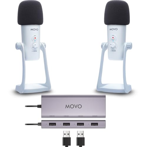Movo 2-Person USB Podcast Bundle