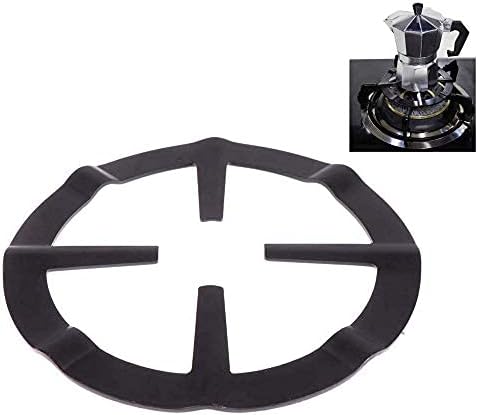 TopBrewing TopKitchenGadgets Universal Mocha Pot Stand  Reducer Ring Holder Base Trivet for Moka Expresso Coffee  Heavy Duty Cast Iron Metal Trivits Extender for Gas Hob Stoves 