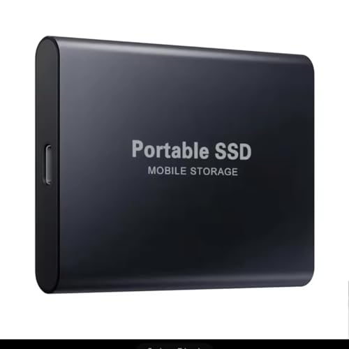 Generico SSD Portatile ad Alta Velocità per Laptop/PC/Ipad, Archiviazione Mobile 1TB, 2TB, 4TB, 8TB (Graphite, 1, TB)