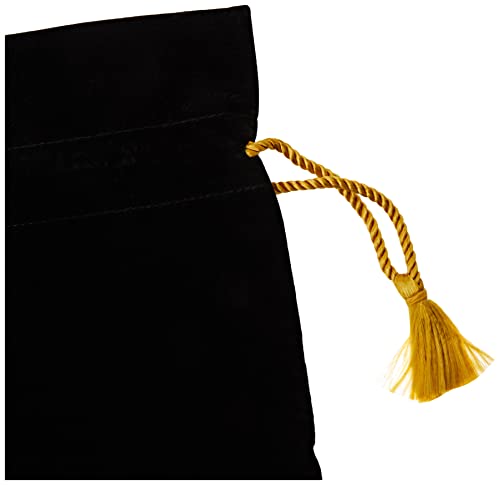 39 x 39 x 0.5 cm Large Drawstring Bag Accessories Velvet Pouch Urn, Black4
