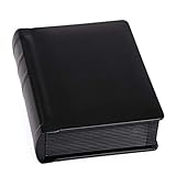 Tuscany Albums Professional Leatherette Bound Photo Album for Weddings and Special Occasions (5x7 (15 Page), Black/Black)