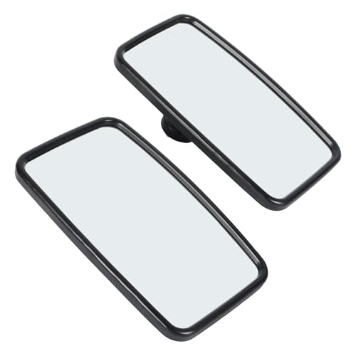 2 Stück Traktor Spiegel Universal, 28,5 x 17 cm PVC Rückspiegel mit Gehäuse Halterung Landwirtschaft, Rückspiegel Landtraktor, für Landmaschinen, verstellbarer Spiegel Traktor