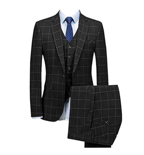 Men's Formal 2-Piece Suit Slim Fit Blazer Pants Wedding Business Prom Attire