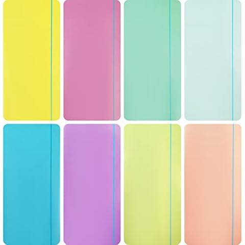 8 Pcs Dyslexia Overlay Ruler, Dyslexia Coloured Overlays Reading Ruler Guided Reading Highlight Strips Reading Tracking Rulers for Dyslexia, ADHD and to Reduce Visual Stress(8 Colors) Cover