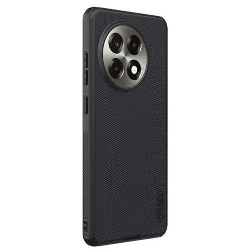 Image of Nillkin Case for OnePlus 13R (1+13) R (6.78 inch Inch) Super Frosted Shield Pro Hard Back Soft Border (PC + TPU) Shock Absorb Shockproof Case Cover Raised Bezel Camera Protect PC Black Color
